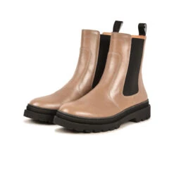 Bottes d'Hiver Femme en Cuir - Confort Moderne et Style Intemporel - Taupe -Pataugas Soldes Boutique BOOTS FEMME VITUS H N F4I TAUPE 628562 154 5