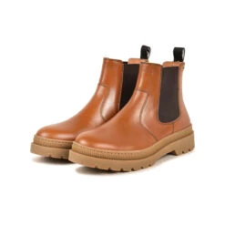 Bottes Chelsea en Cuir Nappa Camel - Confort Hiver & Style Élégant -Pataugas Soldes Boutique BOOTS FEMME VITUS N F4H CAMEL 628277 751 5