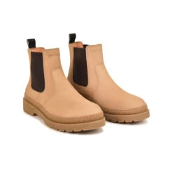 Chaussures Chelsea Boots en Cuir Beige - Confort Élégant pour Toutes Occasions -Pataugas Soldes Boutique BOOTS FEMME VITUS NU F4H BEIGE 628279 150 4