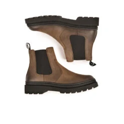 Bottes Femme en Cuir - Confortable avec Semelle en Laine Mérinos - Taupe -Pataugas Soldes Boutique BOOTS FEMME VITUS WL TAUPE 1628528 154 6