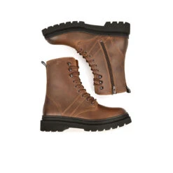 Bottes Femme Hiver - Confort Chaussures Montantes en Cuir Waxé Ocre -Pataugas Soldes Boutique BOOTS FEMME WANDA WL OCRE 628508 251 6