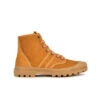 Boots Homme Éco-Responsable en Cuir Suédé Ocre - Randonnée Urbaine -Pataugas Soldes Boutique BOOTS HOMME AUTHENTIQUE S H4G OCRE lacet1