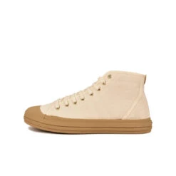 Basket Homme ETCHE - Coton Recyclé Confortable - Écru/Gomme -Pataugas Soldes Boutique BOOTS HOMME ETCHE TWK H2H ECRU GUM 2