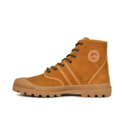 Boots Homme Éco-Responsable en Cuir Suédé Ocre - Randonnée Urbaine -Pataugas Soldes Boutique BOOTS HOMME ORIGINALE S H4G OCRE 3