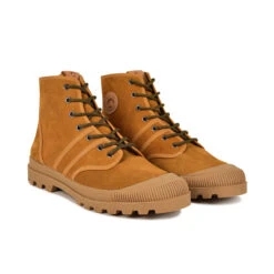 Boots Homme Éco-Responsable en Cuir Suédé Ocre - Randonnée Urbaine -Pataugas Soldes Boutique BOOTS HOMME ORIGINALE S H4G OCRE 4
