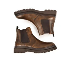 Chaussures Homme VITUS - Bottines en Cuir Pull-Up Résistant - Tabac -Pataugas Soldes Boutique BOOTS HOMME VITUS VTG H4I TABAC 628519 802 6