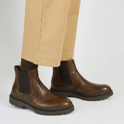 Chaussures Homme VITUS - Bottines en Cuir Pull-Up Résistant - Tabac -Pataugas Soldes Boutique BOOTS HOMME VITUS VTG H4I TABAC 628519802