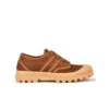 Baskets Femme Pataugas Authentique - Cuir Suédé Éco-Responsable - Caramel -Pataugas Soldes Boutique CHAUSSURE FEMME OG L S F4G CAMEL 1