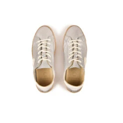 Basket Espadrille Femme Ultra-Confort en Cuir Argenté - Plage & Ville -Pataugas Soldes Boutique CHAUSSURE FEMME PAM M F2H ARGENT 6