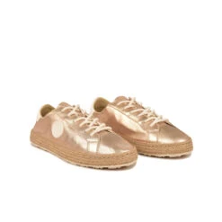 Basket Espadrille Femme en Cuir Doré - Confortable et Tendance pour l'Été -Pataugas Soldes Boutique CHAUSSURE FEMME PAM M F2H DORE 4