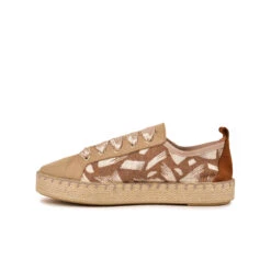 Basket Espadrille Femme - Cuir Suédé & Textile Écologique - Beige -Pataugas Soldes Boutique CHAUSSURE FEMME PANKE GR F2H BEIGE 3
