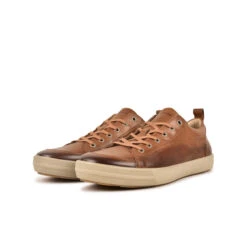 Baskets Homme CARL - Cuir Nubuck Confortable - Châtaigne -Pataugas Soldes Boutique CHAUSSURE HOMME CARL N H2H CHATAIGNE 5