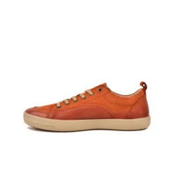 Baskets Homme CARL - Cuir Nubuck Confortable - Orange -Pataugas Soldes Boutique CHAUSSURE HOMME CARL NU H2H ORANGE 3