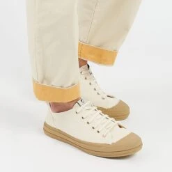 Basket Homme ETCHE - Coton Recyclé Ultra Confortable - Écru/Gomme -Pataugas Soldes Boutique ETCHELTWKH2HECRUGUM2