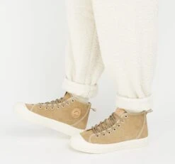 Baskets Femme ETCHE - Confort Ultime en Cuir Suédé Argile pour Voyages et Sorties -Pataugas Soldes Boutique ETCHEMSF4H 628239665 ARGILE