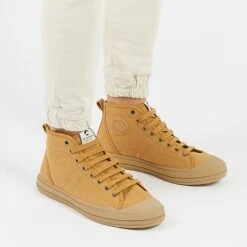 Baskets Homme ETCHE - Coton Recyclé Confortable - Camel 14 Baskets Homme ETCHE - Coton Recyclé Confortable - Camel -Pataugas Soldes Boutique ETCHEMTWKH2HCAMELGUM1