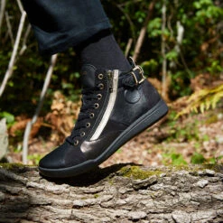 Basket Montante Femme PALME - Confort Léger & Polyvalent - Noir/Doré -Pataugas Soldes Boutique F Palme F2H Noir 263b3c89 adce 4700 b3a0 84f3c78b417d