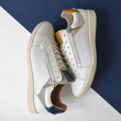 Basket Femme Confortable - Semelle Flex pour Ville - Marine -Pataugas Soldes Boutique F Palme L PE Marine Ocre WHLSL