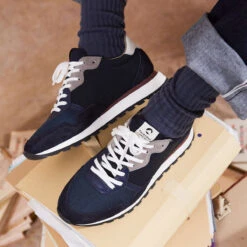 Chaussures de Running Homme - Confort Durable & Amorti - Bleu Marine -Pataugas Soldes Boutique H ASTATE MIX MARINE