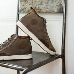 Basket Homme JAYER en Cuir - Confort Ultime & Style Décontracté - Taupe -Pataugas Soldes Boutique H Jayer w H4G taupe 01