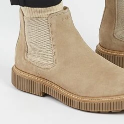 Boots Homme IDA en Cuir Suédé Beige - Confort et Style Urbain -Pataugas Soldes Boutique IDASH2HBEIGE2