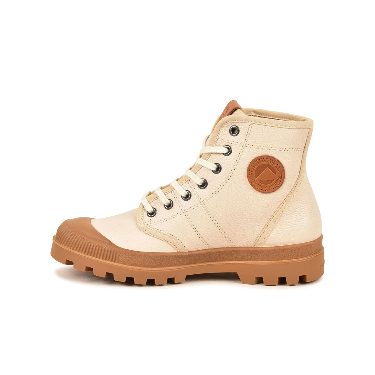 Chaussures de Randonnée Femme en Cuir Italien - Confort Premium - Crème 4 Chaussures de Randonnée Femme en Cuir Italien - Confort Premium - Crème – Image 2