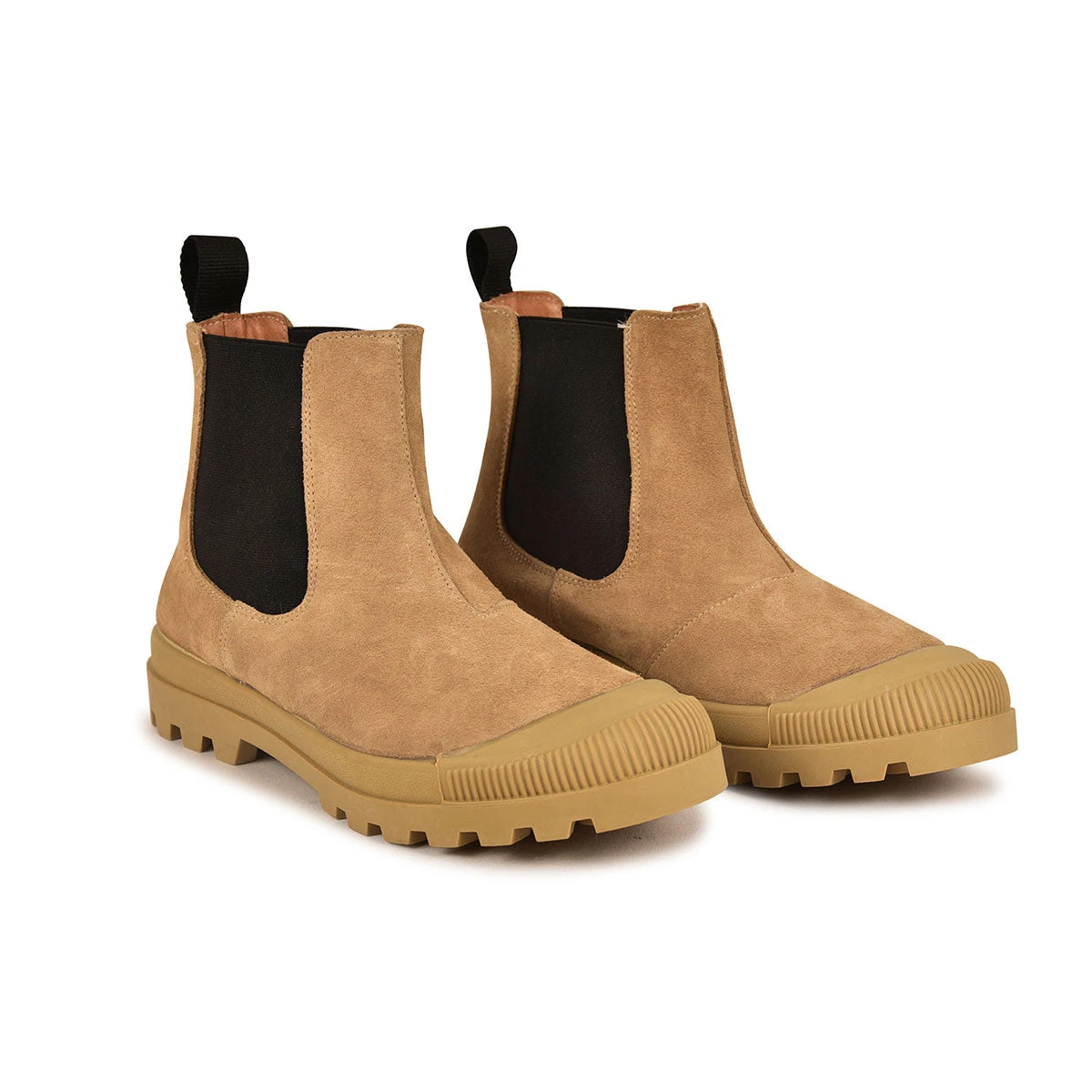 Chaussures Chelsea Confortables en Cuir Suédé Beige - Style Urbain 5 Chaussures Chelsea Confortables en Cuir Suédé Beige - Style Urbain – Image 3