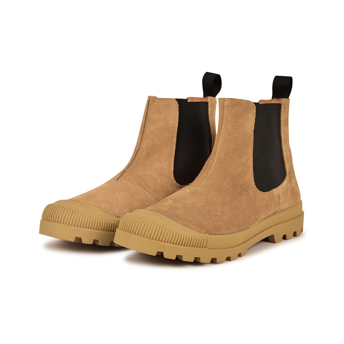 Chaussures Chelsea Confortables en Cuir Suédé Beige - Style Urbain 6 Chaussures Chelsea Confortables en Cuir Suédé Beige - Style Urbain – Image 4