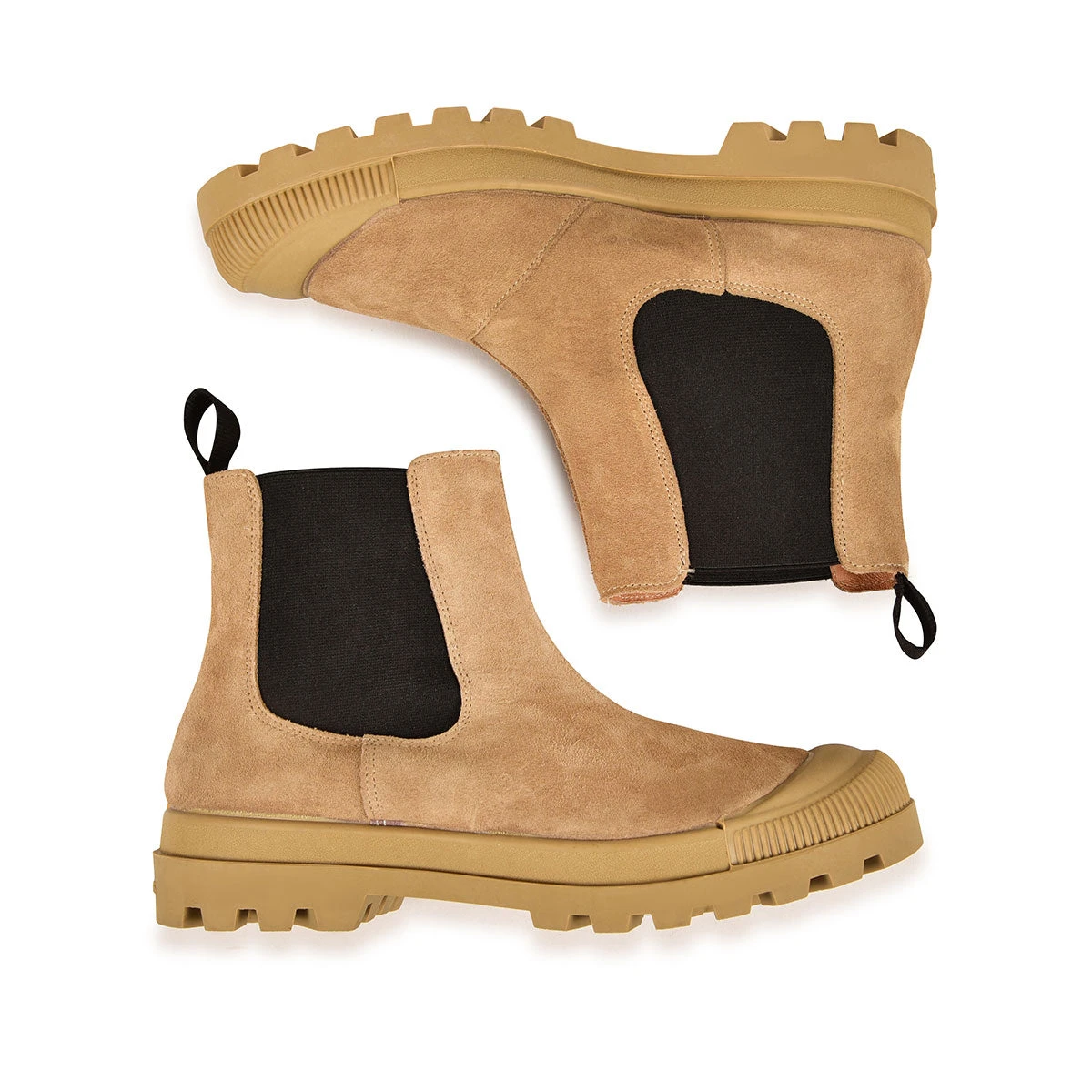 Chaussures Chelsea Confortables en Cuir Suédé Beige - Style Urbain 7 Chaussures Chelsea Confortables en Cuir Suédé Beige - Style Urbain – Image 5