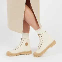 Bottes de Randonnée Femme Écologiques - Confort et Style pour Randonnées - Ivoire -Pataugas Soldes Boutique OGTF4GIVOIRE1