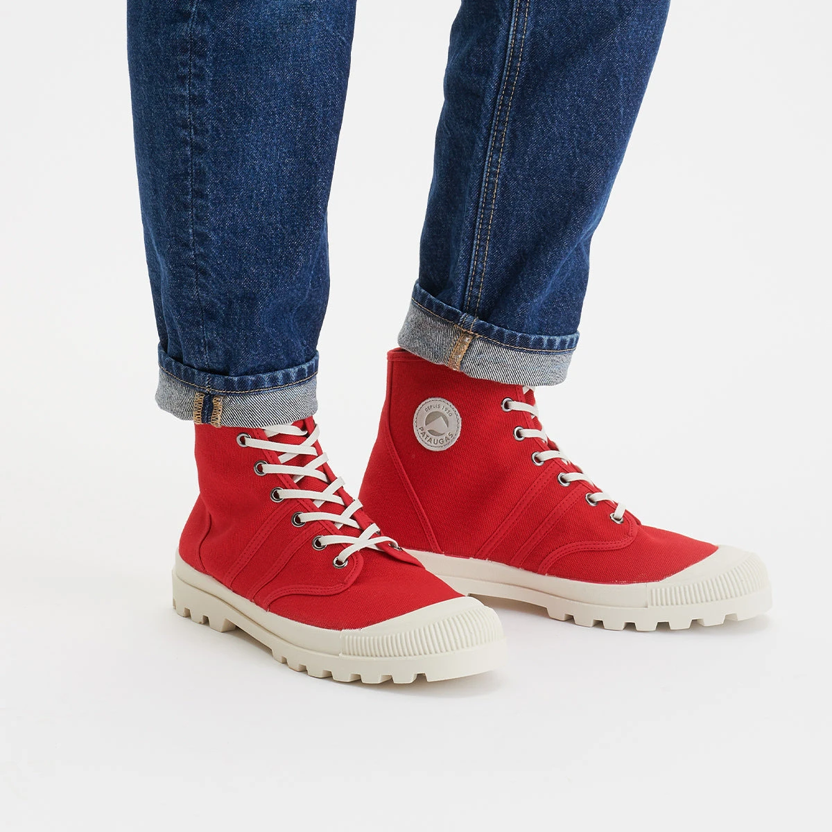 Chaussures Homme Pataugas Authentique - Confortable & Éco-responsable - Rouge 4 Chaussures Homme Pataugas Authentique - Confortable & Éco-responsable - Rouge – Image 2