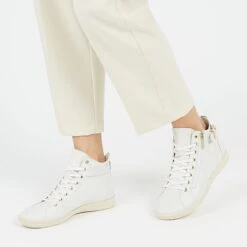 Basket Femme Ultra-Confort - Semelle FLEX - Blanc - Sport & Ville -Pataugas Soldes Boutique PALMEF2HOFFWHITE1