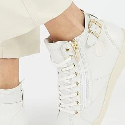 Basket Femme Ultra-Confort - Semelle FLEX - Blanc - Sport & Ville -Pataugas Soldes Boutique PALMEF2HOFFWHITE2