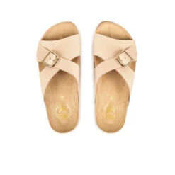 Sandales Femme en Cuir Nude - Confort Optimal pour Quotidien - Beige -Pataugas Soldes Boutique SANDALE FEMME LUDI MIX F2I NUDE 628534 302 6