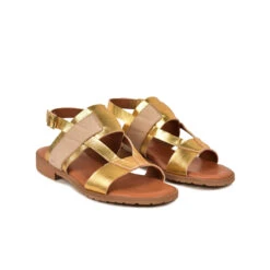 Sandales Femme Confortables en Cuir Doré - Idéales pour l'Été - Plage & Ville -Pataugas Soldes Boutique SANDALE FEMME RIA MIX F2H DORE 4 c75d41e0 19e8 48ba b3f2 060df28e24cd
