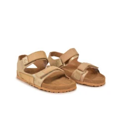 Sandales Femme Confortables en Cuir Léger Doré - Idéales pour l'Été -Pataugas Soldes Boutique SANDALE FEMME ULIA M F2H DORE 4