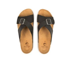 Sandales Homme Pataugas LUDO en Cuir Noir - Confort et Style Intemporel -Pataugas Soldes Boutique SANDALE HOMME LUDO MIX H2I NOIR 628533 850 6