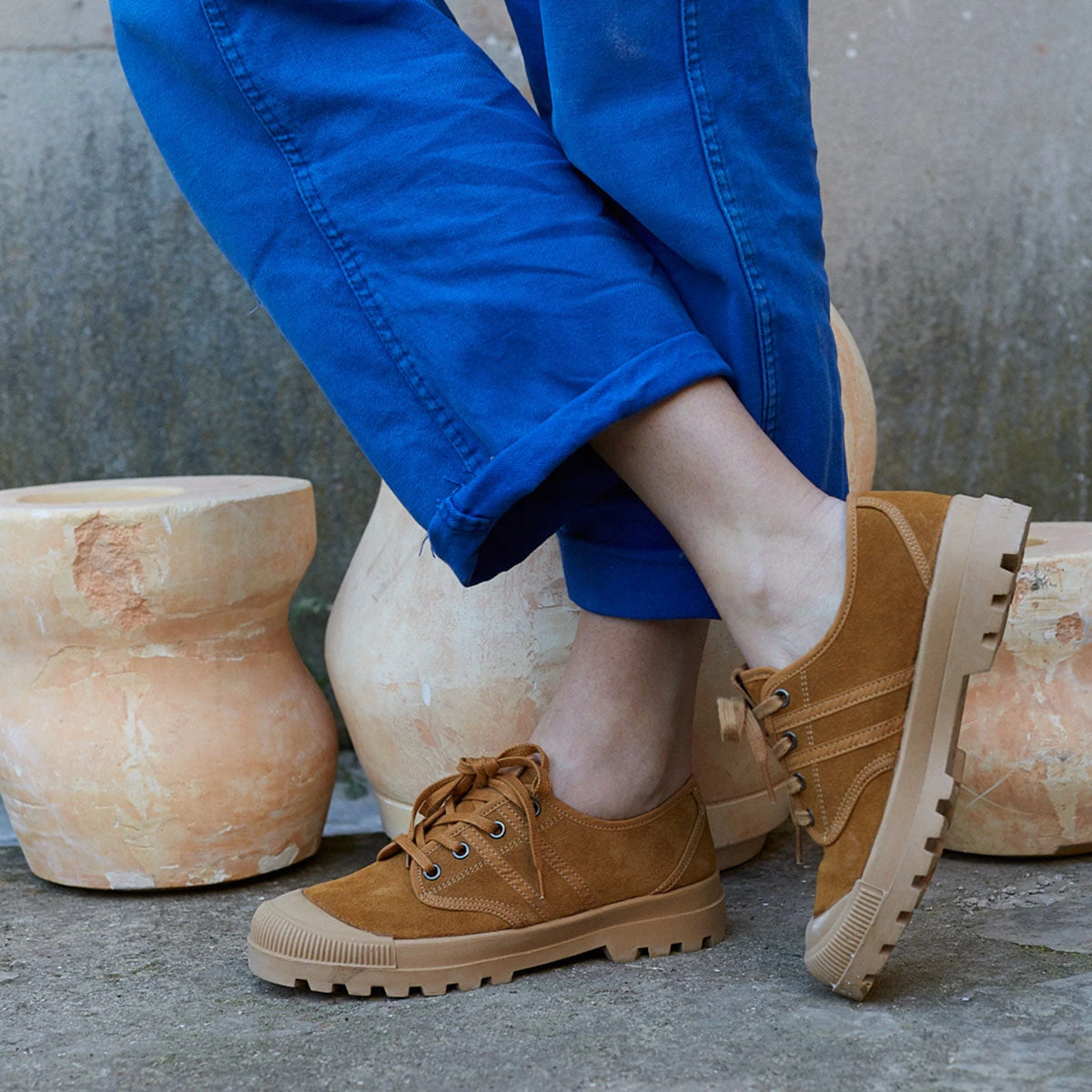 Chaussures de Sport Femme Confortables Éco-Responsable - Ocre - Pour Randonnée et Ville 4 Chaussures de Sport Femme Confortables Éco-Responsable - Ocre - Pour Randonnée et Ville – Image 2