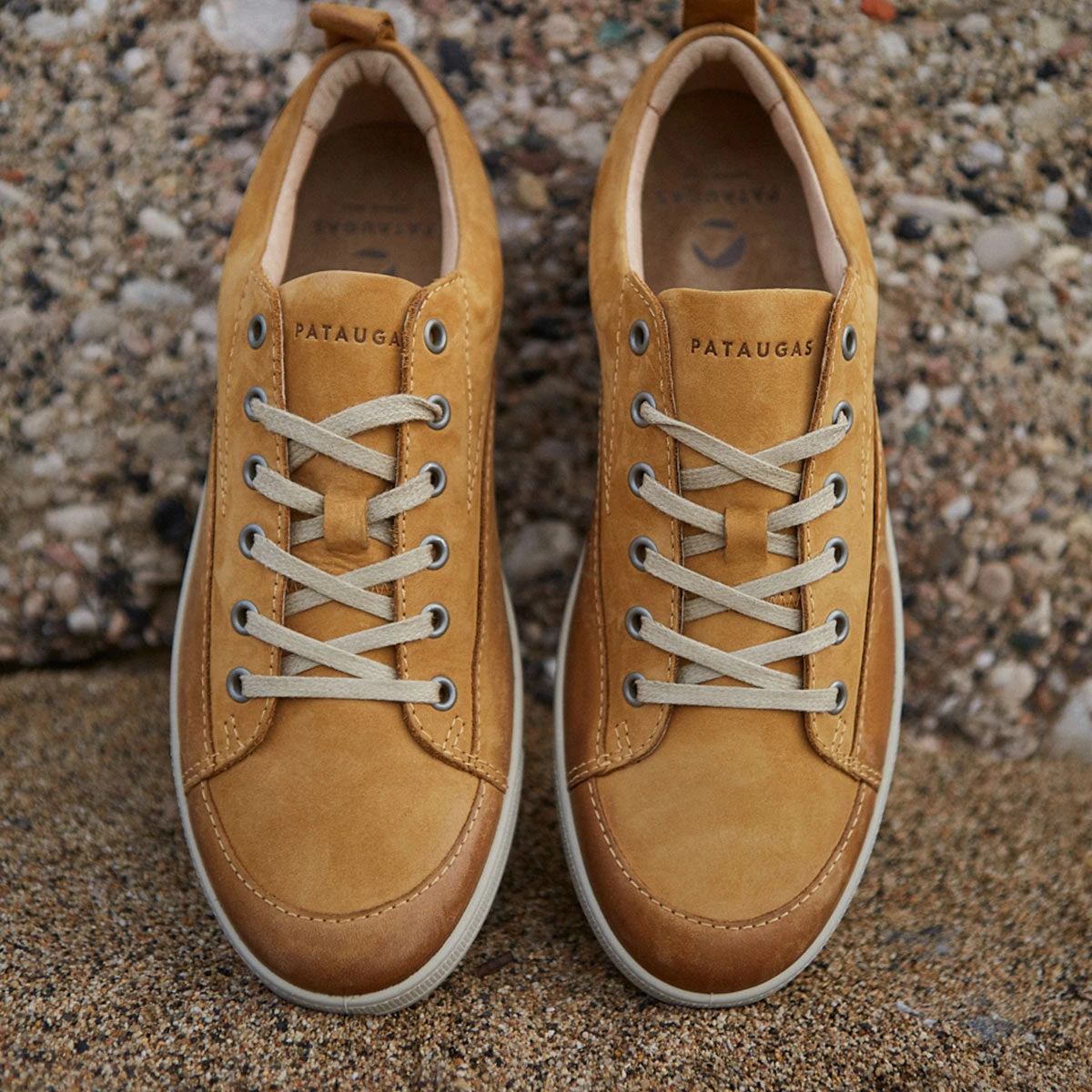 Baskets Homme CARL - Confort Ultime en Cuir Ocre - Ville/Détente 4 Baskets Homme CARL - Confort Ultime en Cuir Ocre - Ville/Détente – Image 2