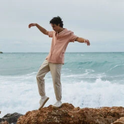 Basket Homme ETCHE - Coton Recyclé Ultra Confortable - Écru/Gomme -Pataugas Soldes Boutique etche l t h2f ecru